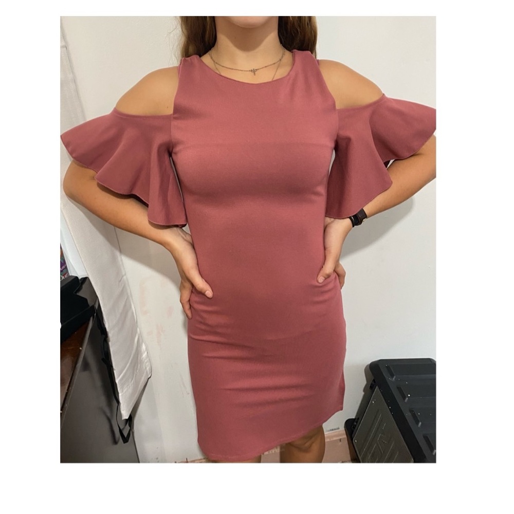 Dark pink GB mid dress